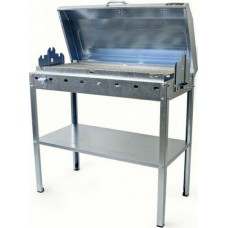 Pitsilos Ψησταριά Κάρβουνου 80x40cm με καπάκι BBQ 800 134