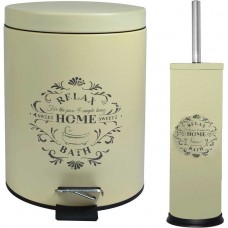 ΣΕΤ ΧΑΡΤΟΔΟΧΕΙΟ ΚΑΙ ΠΙΓΚΑΛ HOME ΕΚΡΟΥ Sidi Home Plast E-3659