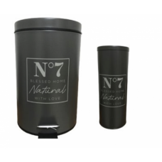 ΣΕΤ ΧΑΡΤΟΔΟΧΕΙΟ ΚΑΙ ΠΙΓΚΑΛ HOME 7ΛΙΤΡΩΝ ΝΟ7 ΓΚΡΙ ΣΚΟΥΡΟ Sidi Home Plast E-3659