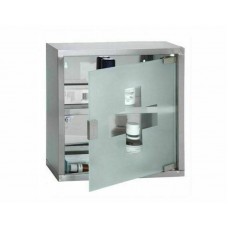 Μεταλλικό Φαρμακείο Πρώτων Βοηθειών Τοίχου Ασημί 30x30cm Sidirela E-1355