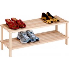 Παπουτσοθήκη-Ραφιέρα Ξύλινη με 2 ράφια 74Χ26Χ30cm SIDIRELA E-3773
