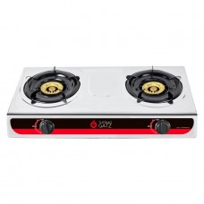 Επιτραπέζια Εστία Υγραερίου Διπλή Inox Thermogatz SSG.2