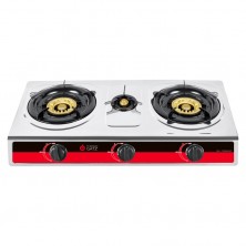 Thermogatz Επιτραπέζια Εστία Υγραερίου Τριπλή Inox SSG.3