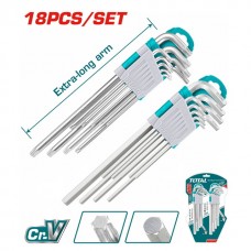 TOTAL ΣΕΤ ΑΛΛΕΝ + TORX 18ΤΕΜ THT106KT0181 TOTAL ΣΕΤ ΑΛΛΕΝ + TORX 18ΤΕΜ THT106KT0181