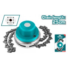 Total ALS25001 Κεφαλή Μεσινέζας Με Αλυσίδα 2 Εξόδων Total ALS25001 Κεφαλή Μεσινέζας Με Αλυσίδα 2 Εξόδων