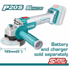 Τροχός 125mm Μπαταρίας Solo με Ρύθμιση Στροφών Total TAGLI201258