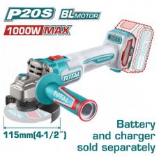 TOTAL ΓΩΝΙΑΚΟΣ ΤΡΟΧΟΣ ΜΠΑΤ. Li-ion 20V / 115mm SOLO TAGLI27153 TOTAL ΓΩΝΙΑΚΟΣ ΤΡΟΧΟΣ ΜΠΑΤ. Li-ion 20V / 115mm SOLO TAGLI27153