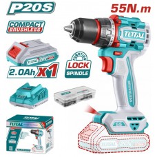 TOTAL ΔΡΑΠΑΝΟΚΑΤΣΑΒΙΔΟ ΜΠΑΤ. Li-ion 20V/2Ah/55Nm / 1 ΜΠΑΤ TDLI205582E
