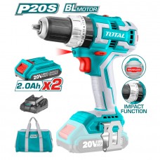 ΕΠΑΓΓΕΛΜΑΤΙΚΟ ΔΡΑΠΑΝΟΚΑΤΣΑΒΙΔΟ ΚΡΟΥΣΤΙΚΟ ΜΠΑΤΑΡΙΑΣ ΛΙΘΙΟΥ 20V 2Ah 60Nm Brushless Motor TOTAL TIDLI20608