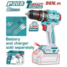 TOTAL ΔΡΑΠ/ΒΙΔΟ ΚΡΟΥΣΤΙΚΟ ΜΠΑΤ. Li-ion 20V/96Nm BL Motor SOLO TIDLI209681 TOTAL ΔΡΑΠ/ΒΙΔΟ ΚΡΟΥΣΤΙΚΟ ΜΠΑΤ. Li-ion 20V/96Nm BL Motor SOLO TIDLI209681