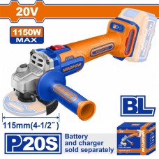 WADFOW ΓΩΝΙΑΚΟΣ ΤΡΟΧΟΣ 115mm ΜΠΑΤ. Li-ion 20V SOLO WLAPB520