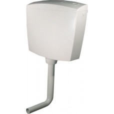 Valsir Perk Επίτοιχο Πλαστικό Καζανάκι Ορθογώνιο Υψηλής Πίεσης Λευκό 25239030