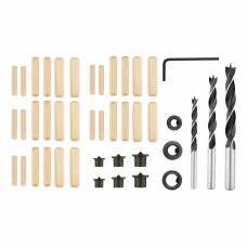 Τρυπάνια ξύλου και στοπ βάθους σετ 43τεμ VERTO 60H285