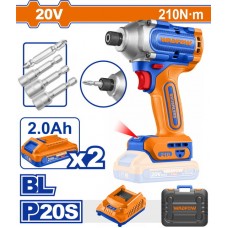 WADFOW ΠΑΛΜΙΚΟ ΚΑΤΣΑΒΙΔΙ ΜΠΑΤ. Li-ion 20V / 210Nm / 2Ah / 2 ΜΠΑΤ WCD2B21E