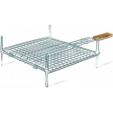 Bormann Σχάρα Inox Διπλή με Πόδια BBQ1004 35x25cm BBQ1004