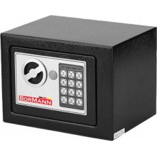 Χρηματοκιβώτιο με Ψηφιακό Κλείδωμα και Κλειδί, Ξενοδοχείου Διαστάσεων Μ23xΠ17xΥ17cm Bormann BDS2300