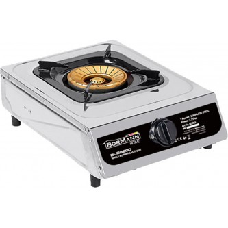 Bormann BLG2800 Επιτραπέζια Εστία Υγραερίου Μονή Inox