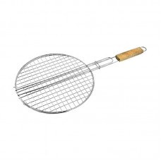 Bormann Σχάρα Inox Διπλή BBQ1001 Φ40cm Στρόγγυλη