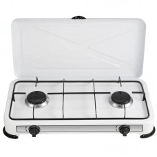 Bormann BLG4400 Επιτραπέζια Εστία Υγραερίου Διπλή Λευκή