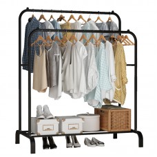 Κρεμάστρα Δαπέδου από Μέταλλο σε Μαύρο Χρώμα 110x54x125cm Lite Bormann BPC2100