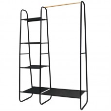 Bormann BPC2200 Κρεμάστρα Δαπέδου Μεταλλική σε Μαύρο Χρώμα 100x39x150cm