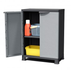 Δίφυλλη Ντουλάπα Πλαστική με 1 Ράφι 68x38x92εκ. BORMANN BPC4000