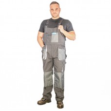 Bormann Bib Overall Φόρμα Εργασίας με Τιράντες Γκρι 024514