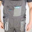 Bormann Bib Overall Φόρμα Εργασίας με Τιράντες Γκρι 024514