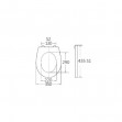 ΚΑΛΥΜΜΑ ΛΕΚΑΝΗΣ SOFT CLOSE ΑΠΟ DUROPLAST 43.5x35cm ΛΕΥΚΟ BTW1040