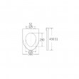 Bormann Aqua Close Καπάκι Λεκάνης Soft Close Πλαστικό 43x36cm Λευκό BTW1085