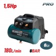 Bormann BAT5100 Κομπρεσέρ Αέρος με Ισχυ 1.5hp και Αεροφυλάκιο 6lt