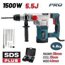 ΣΚΑΠΤΙΚΟ ΠΕΡΙΣΤΡΟΦΙΚΟ ΠΙΣΤΟΛΕΤΟ SDS-PLUS 1500W BORMANN BPH4400