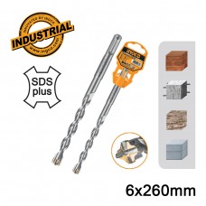 ΤΡΥΠΑΝΙ SDS PLUS 6X260MM DBH1210604 INGCO ΤΡΥΠΑΝΙ SDS PLUS 6X260MM DBH1210604 INGCO