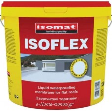 Isomat Isoflex Ελαστομερές Ακρυλικό Επαλειφόμενο Στεγανωτικό 13kg Λευκό 38042056