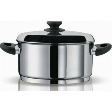 Pyramis Zeon Βαθιά Ανοξείδωτη Κατσαρόλα 3.3lt/20cm 015220201