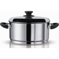 Pyramis Zeon Βαθιά Ανοξείδωτη Κατσαρόλα 5.2lt/24cm 015224201