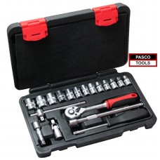 Σετ καρυδάκια 1/4" 19 τεμαχίων PASCO TOOLS 1050