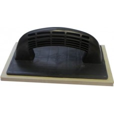 Τριβίδι με πλαστική λαβή και πέλμα από λάστιχο 130x215mm