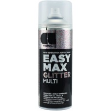 Cosmos Lac Σπρέι Βαφής Easy Max Ακρυλικό με Glitter Εφέ Multi 400ml Ν912