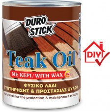 Durostick Teak Oil ΦΥΣΙΚΟ ΛΑΔΙ ΞΥΛΟΥ Άχρωμο Σατινέ 750ml ΝΤΤΕ75