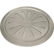 Σχάρα αποχέτευσης που ανοίγει & κλείνει στρόγγυλη Ø120 πάχους 1,5 χιλιοστού inox σατινέ